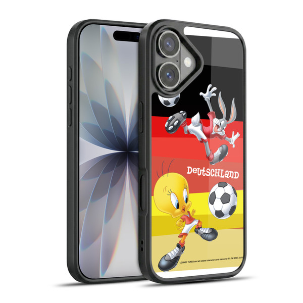 Looney Tunes Flag Graphics Germany Bugs Bunny & Tweety Gel Armour Case For Apple iPhone 17