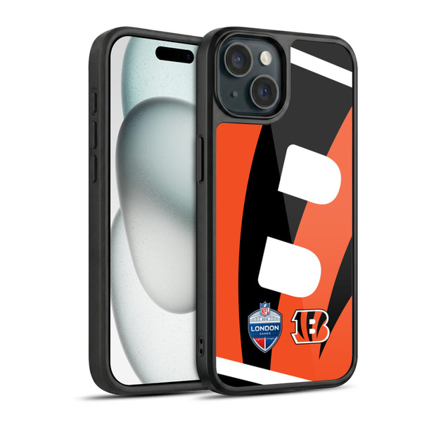 NFL 2019 London Games Oversized Bengals Gel Armour Case For Apple iPhone 15