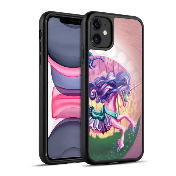 Rose Khan Unicorns Pink Spring Gel Armour Case For Apple iPhone 11