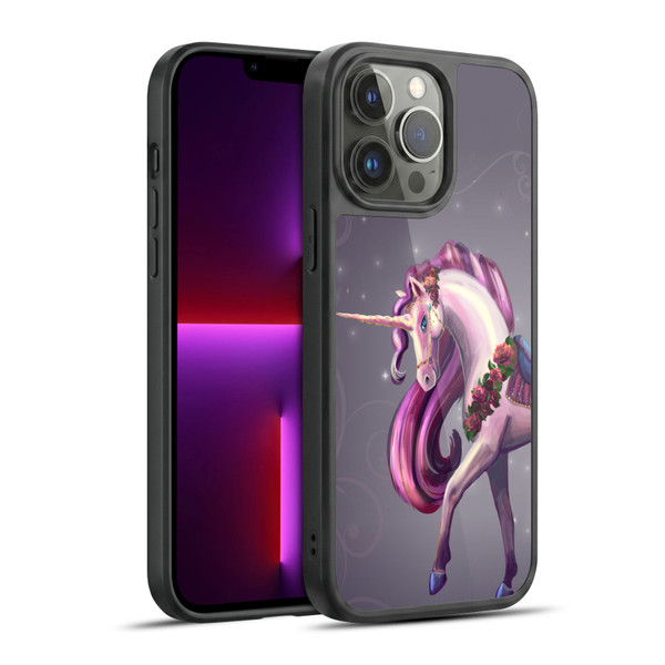 Rose Khan Unicorns Rose Red Gel Armour Case For Apple iPhone 13 Pro Max