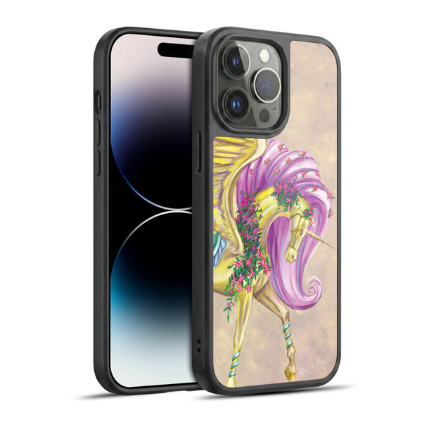 Rose Khan Unicorns Yellow Pegasus Gel Armour Case For Apple iPhone 14 Pro Max
