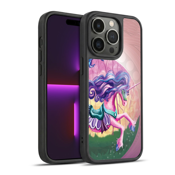 Rose Khan Unicorns Pink Spring Gel Armour Case For Apple iPhone 14 Pro