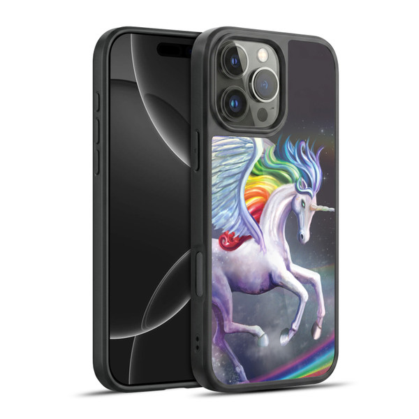 Rose Khan Unicorns Rainbow Dancer Gel Armour Case For Apple iPhone 16 Pro Max