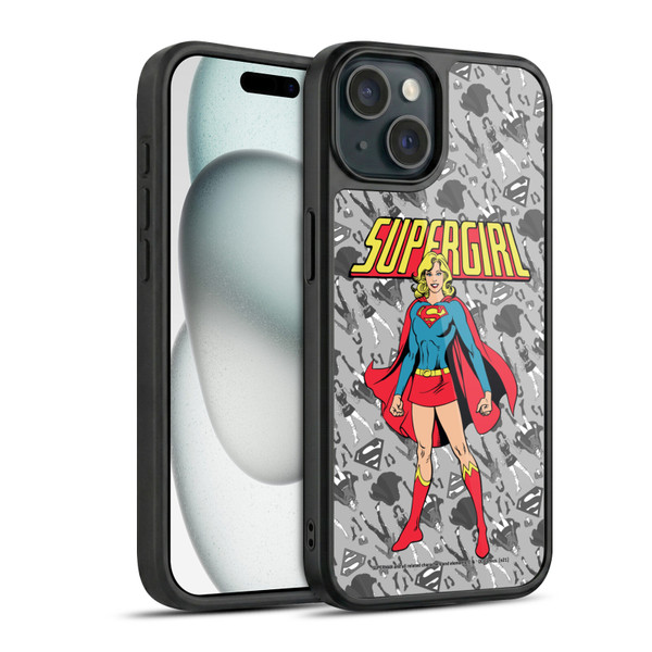 Superman DC Comics Supergirl Comic Art Classic Gel Armour Case For Apple iPhone 15
