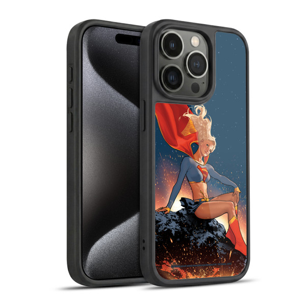 Superman DC Comics Supergirl Comic Art #23 Variant Gel Armour Case For Apple iPhone 15 Pro