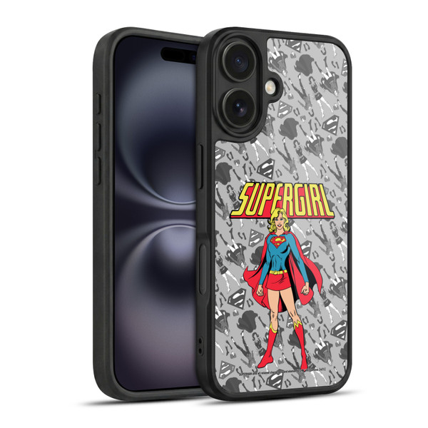 Superman DC Comics Supergirl Comic Art Classic Gel Armour Case For Apple iPhone 16