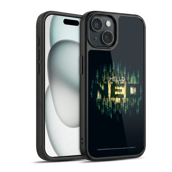 The Matrix Resurrections Key Art Hello Neo Gel Armour Case For Apple iPhone 15