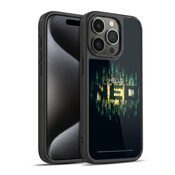 The Matrix Resurrections Key Art Hello Neo Gel Armour Case For Apple iPhone 15 Pro