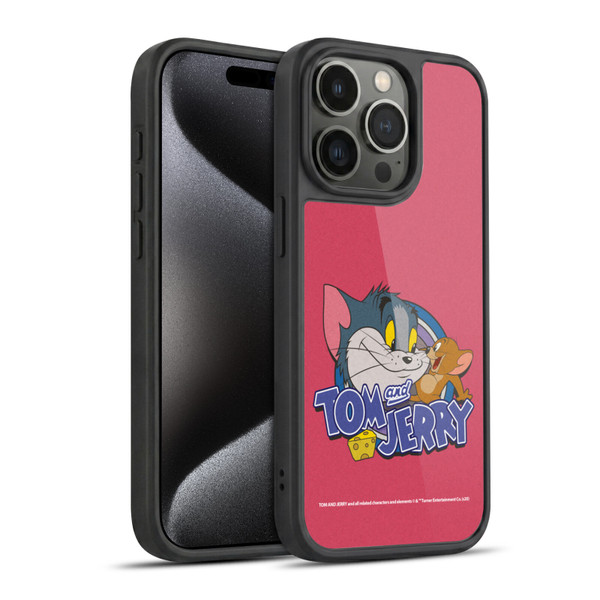 Tom and Jerry Typography Art Classic Gel Armour Case For Apple iPhone 15 Pro