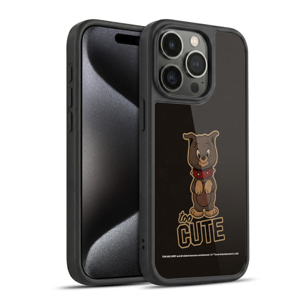 Tom and Jerry Typography Art Too Cute Gel Armour Case For Apple iPhone 15 Pro