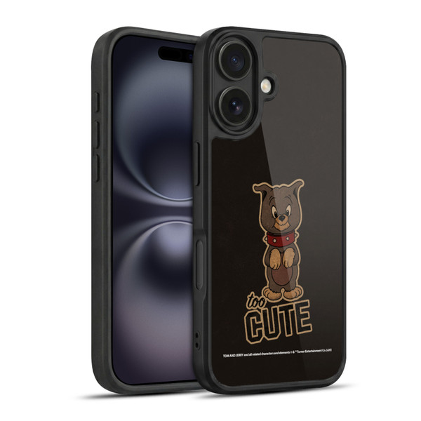 Tom and Jerry Typography Art Too Cute Gel Armour Case For Apple iPhone 16