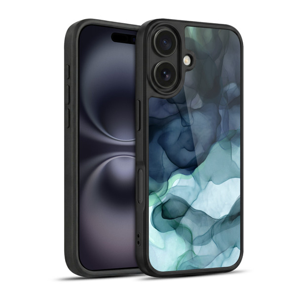 UtArt Dark Night Marble Heavy Smoke Gel Armour Case For Apple iPhone 16