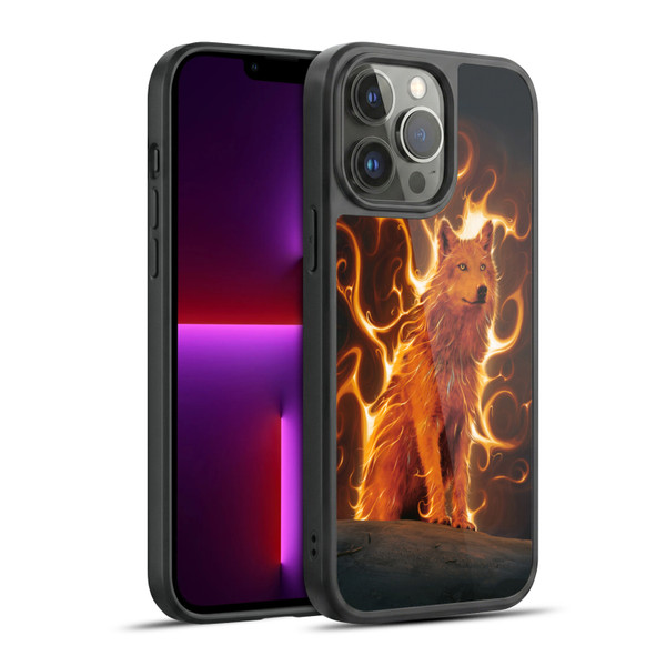 Vincent Hie Canidae Wolf Phoenix Gel Armour Case For Apple iPhone 13 Pro Max
