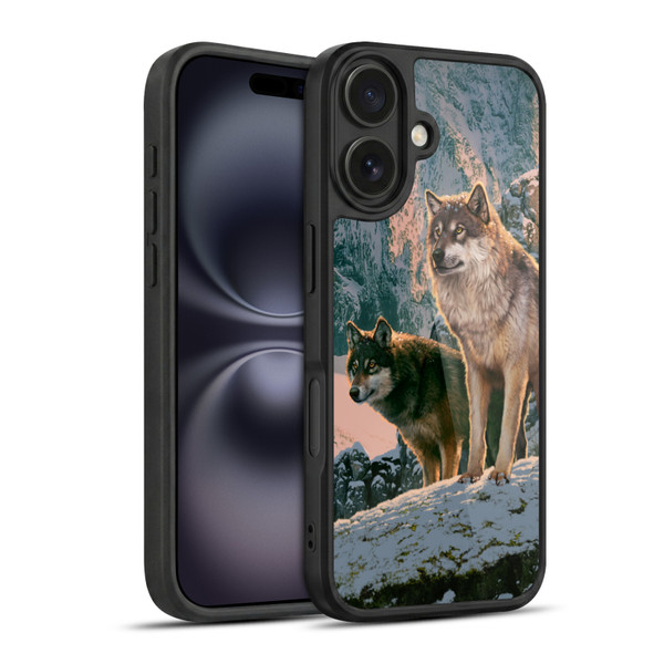 Vincent Hie Canidae Wolf Couple Gel Armour Case For Apple iPhone 16