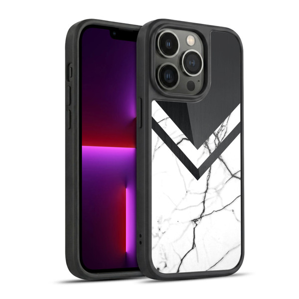 Alyn Spiller Marble Half Cut Gel Armour Case For Apple iPhone 13 Pro
