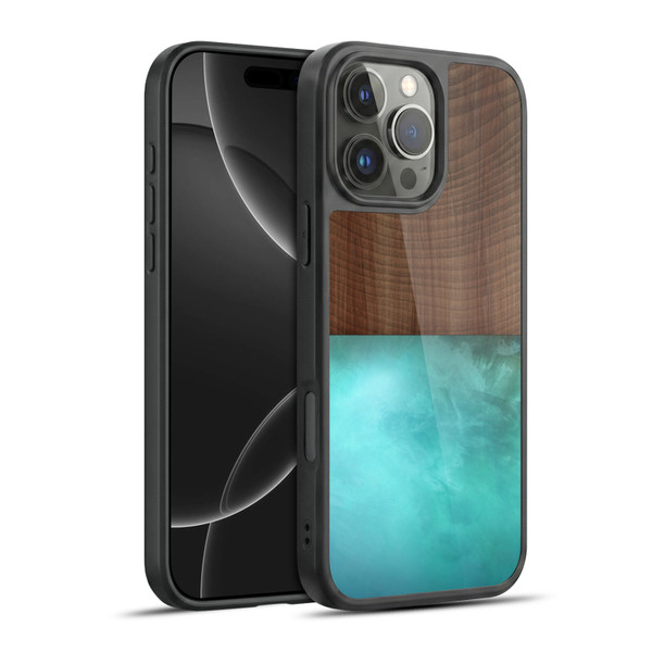 Alyn Spiller Wood & Resin Blocking Gel Armour Case For Apple iPhone 16 Pro Max