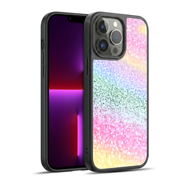 Monika Strigel Glitter Collection Unircorn Rainbow Gel Armour Case For Apple iPhone 13 Pro Max