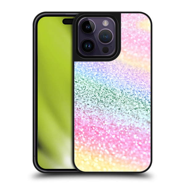 Monika Strigel Glitter Collection Unircorn Rainbow Gel Armour Case For Apple iPhone 14 Pro Max