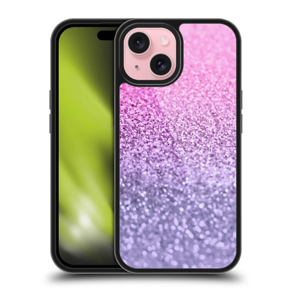Monika Strigel Glitter Collection Lavender Pink Gel Armour Case For Apple iPhone 15