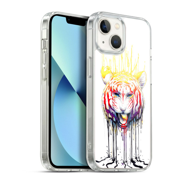 Jonas "JoJoesArt" Jödicke Creatures Fading Tiger Soft Gel Case for Apple iPhone 13