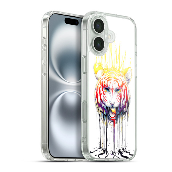 Jonas "JoJoesArt" Jödicke Creatures Fading Tiger Soft Gel Case for Apple iPhone 16 Plus & MagSafe