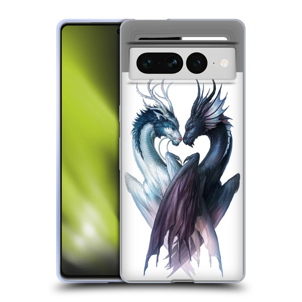 Jonas "JoJoesArt" Jödicke Creatures Yin Yang Dragon Soft Gel Case for Google Pixel 7 Pro