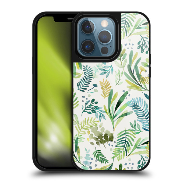 Ninola Botanical Patterns Tuscany Green Leaves Gel Armour Case For Apple iPhone 13 Pro