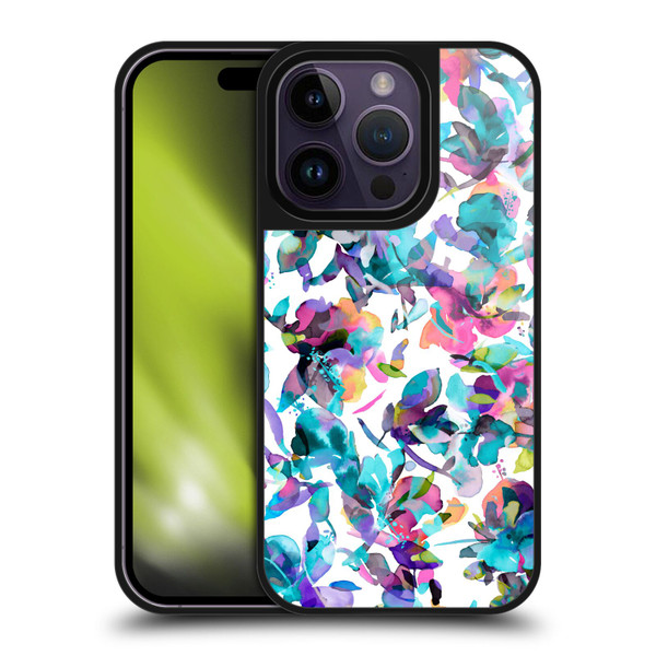 Ninola Botanical Patterns Watery Hibiscus Gel Armour Case For Apple iPhone 14 Pro