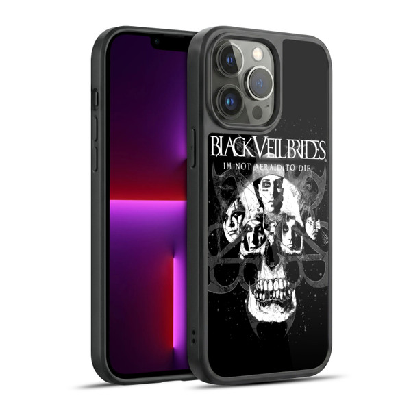 Black Veil Brides Band Art Skull Faces Gel Armour Case For Apple iPhone 13 Pro Max