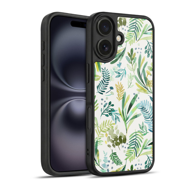 Ninola Botanical Patterns Tuscany Green Leaves Gel Armour Case For Apple iPhone 16