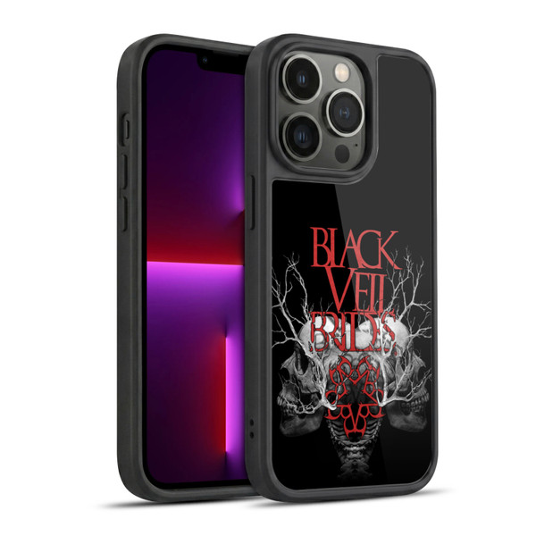 Black Veil Brides Band Art Skull Branches Gel Armour Case For Apple iPhone 13 Pro