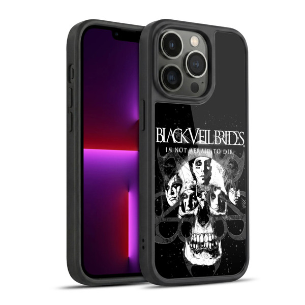 Black Veil Brides Band Art Skull Faces Gel Armour Case For Apple iPhone 13 Pro