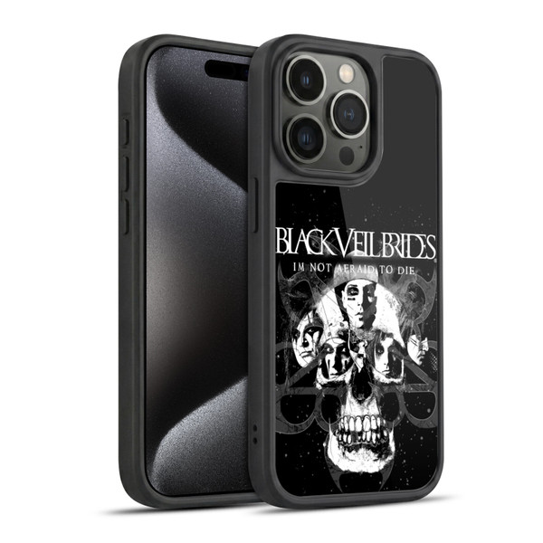 Black Veil Brides Band Art Skull Faces Gel Armour Case For Apple iPhone 15 Pro