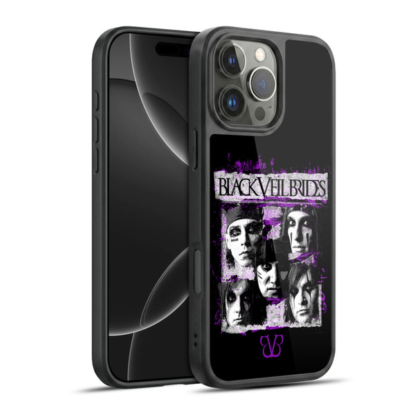 Black Veil Brides Band Art Grunge Faces Gel Armour Case For Apple iPhone 16 Pro Max