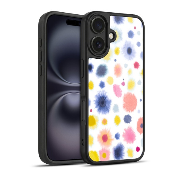 Ninola Pattern Abstract Watercolor Dots Gel Armour Case For Apple iPhone 16