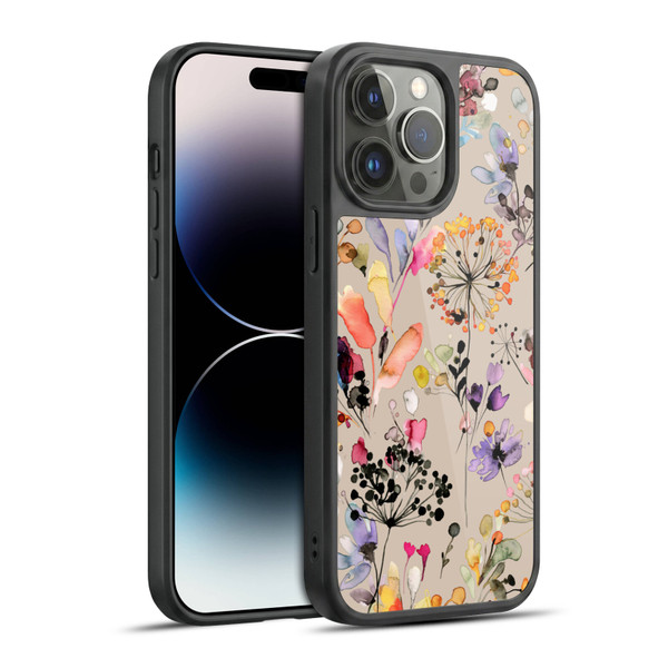Ninola Wild Grasses Beige Gel Armour Case For Apple iPhone 14 Pro Max