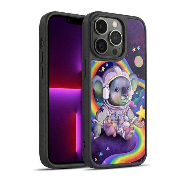 Carla Morrow Rainbow Animals Koala In Space Gel Armour Case For Apple iPhone 13 Pro