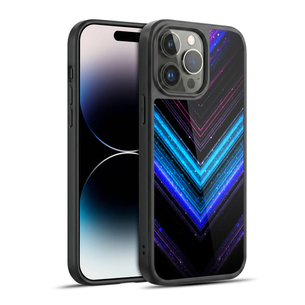 PLdesign Sparkly Metallic Blue And Purple Gel Armour Case For Apple iPhone 14 Pro Max