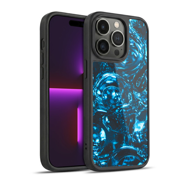 PLdesign Water Marbles Gel Armour Case For Apple iPhone 14 Pro