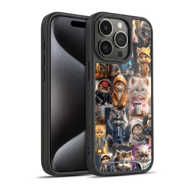 D.S. Valori Kitty And Puppy Kitty Kingdom Gel Armour Case For Apple iPhone 15 Pro