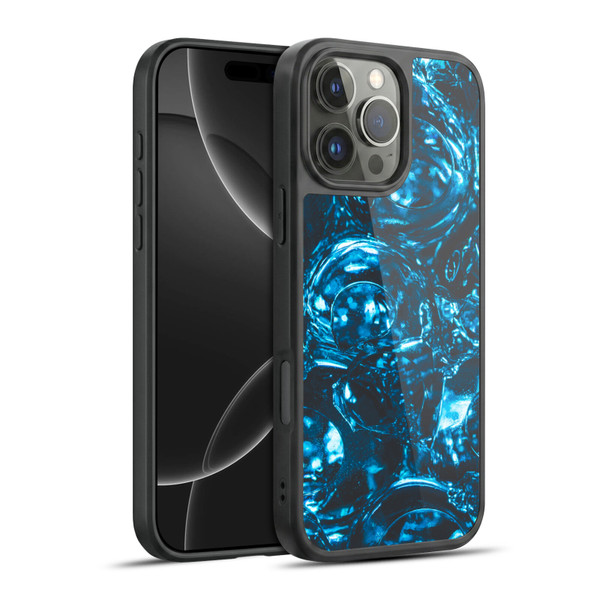 PLdesign Water Marbles Gel Armour Case For Apple iPhone 16 Pro Max
