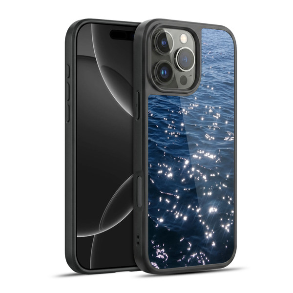 PLdesign Water Sparkly Sea Waves Gel Armour Case For Apple iPhone 16 Pro Max