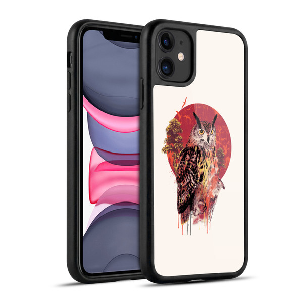 Riza Peker Animal Abstract Warm Owl Gel Armour Case For Apple iPhone 11