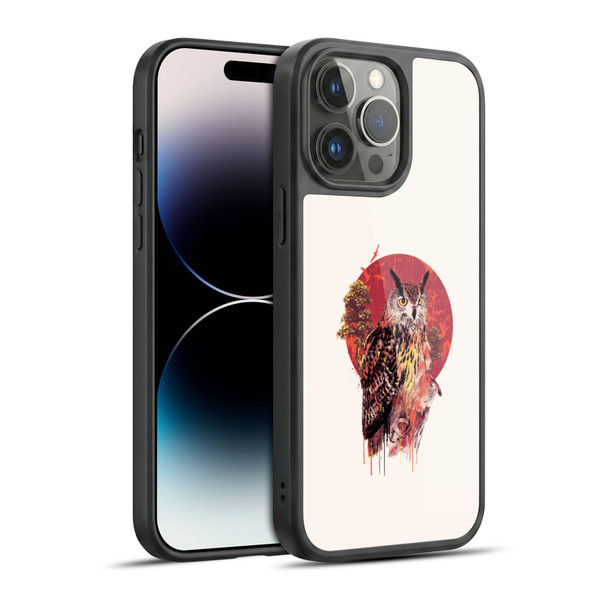 Riza Peker Animal Abstract Warm Owl Gel Armour Case For Apple iPhone 14 Pro Max