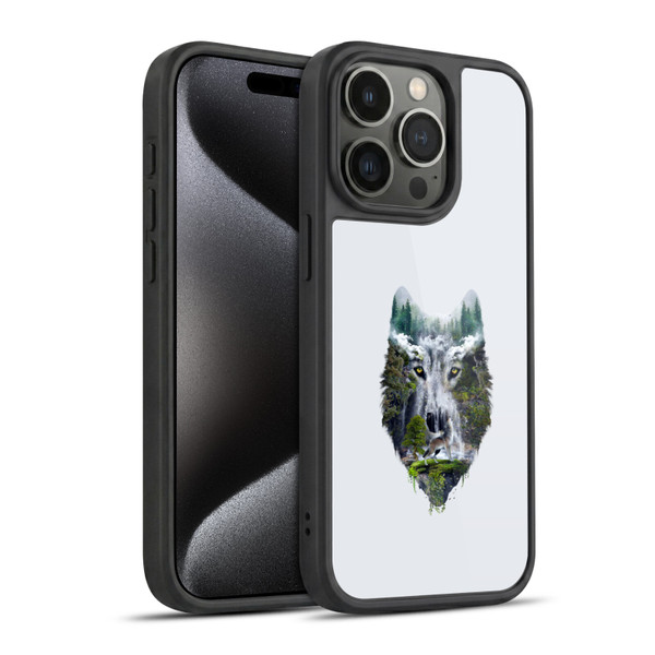 Riza Peker Animal Abstract Wolf Nature Gel Armour Case For Apple iPhone 15 Pro