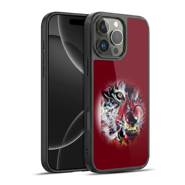 Riza Peker Animal Abstract Warm Tiger Gel Armour Case For Apple iPhone 16 Pro Max