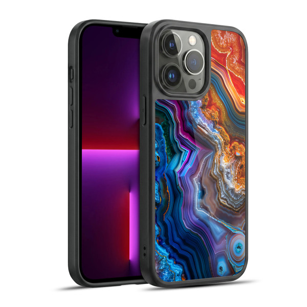 Haroulita Agates Multicolor Gel Armour Case For Apple iPhone 13 Pro Max
