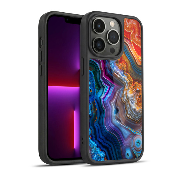Haroulita Agates Multicolor Gel Armour Case For Apple iPhone 13 Pro