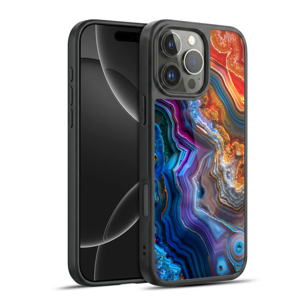 Haroulita Agates Multicolor Gel Armour Case For Apple iPhone 16 Pro Max