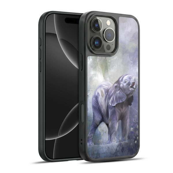 Simone Gatterwe Animals 3 Baby Elephant Gel Armour Case For Apple iPhone 16 Pro Max
